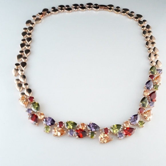 Mesmerizing Multi-Stone Rose Gold Set - Picture 2 of 4